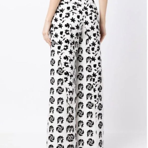 Chopova Lowena Black and White Flocked Jeans XS or 26" Waist NWT MSRP - Picture 7 of 12